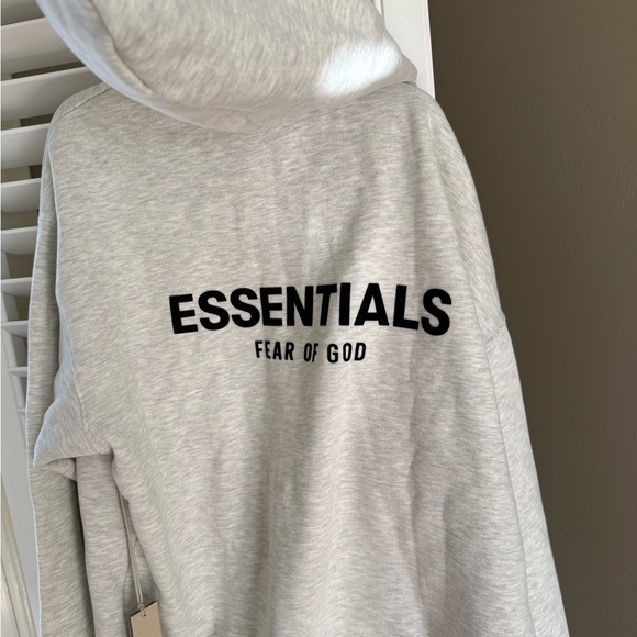 Fear of God Essentials Light Gray Hoodie - Picture 3 of 7